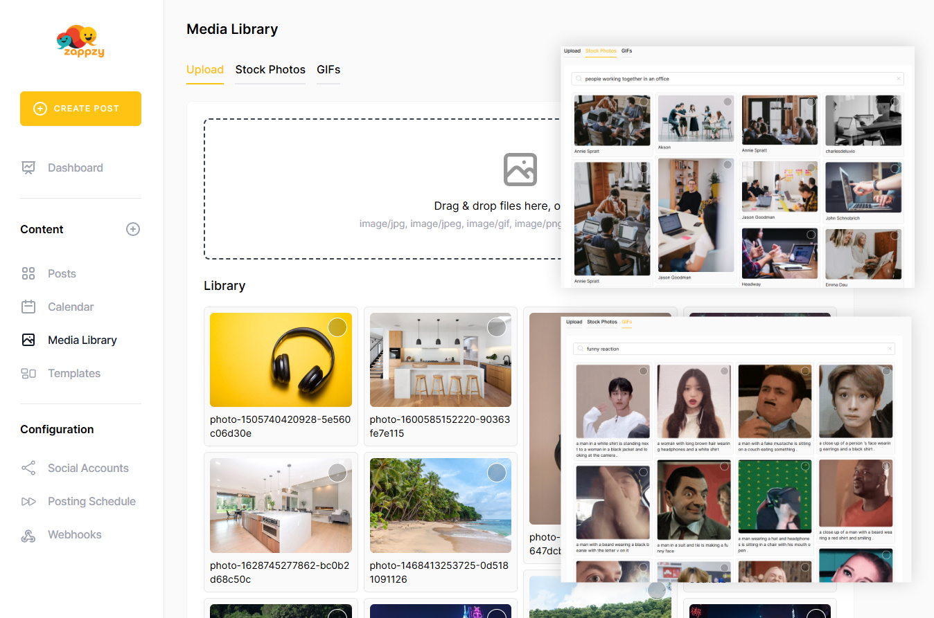 zappzy keeps all your visuals in one place—upload, organize, and access everything instantly