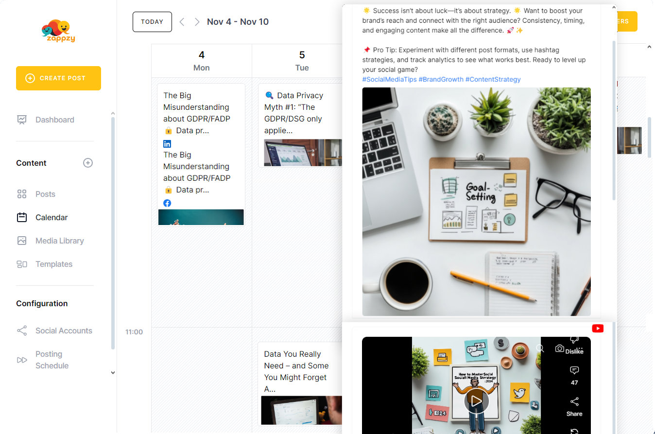 Craft the perfect post for every platform—all from one place.